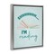 Stupell Industries Shhh I'm Reading Floating Frame, design by Seven Trees Design